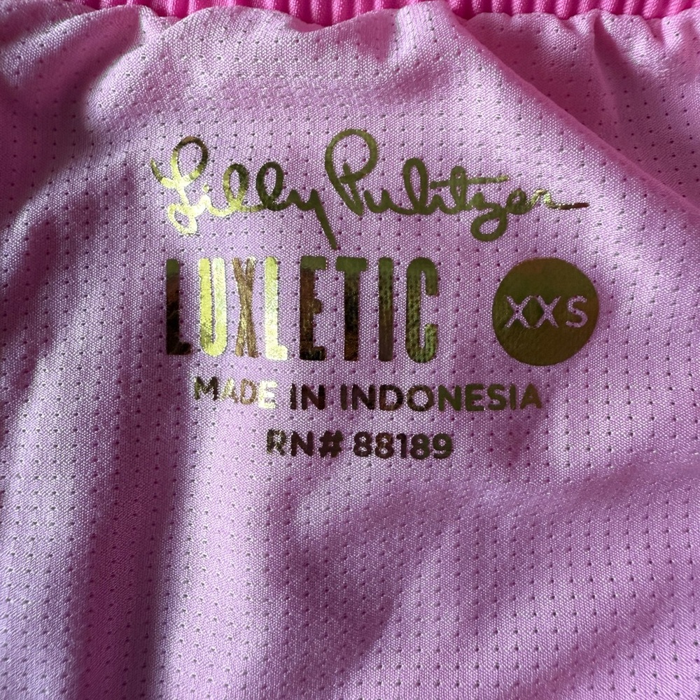 NWOT Lilly Pulitzer Hot Pink Athletic Shorts - Picture 2 of 6